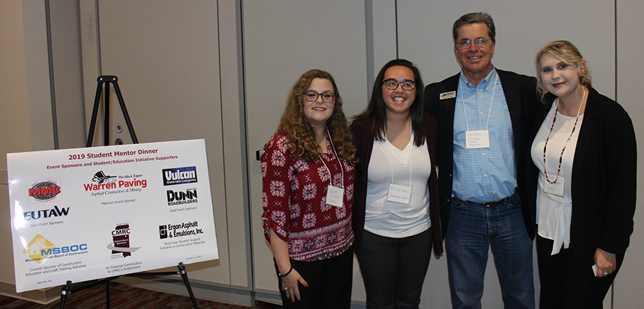 (2019) Student Mentor Dinner Sponsored by Warren Paving, Eutaw Construction, Dunn Roadbuilders, MMC Materials, and Vulcan Materials – Starkville, MS