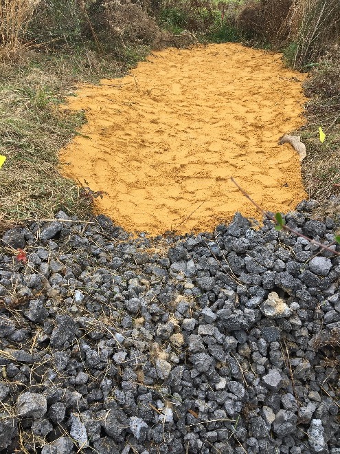 Slag and Biochar Bioreactor for installation in gullies