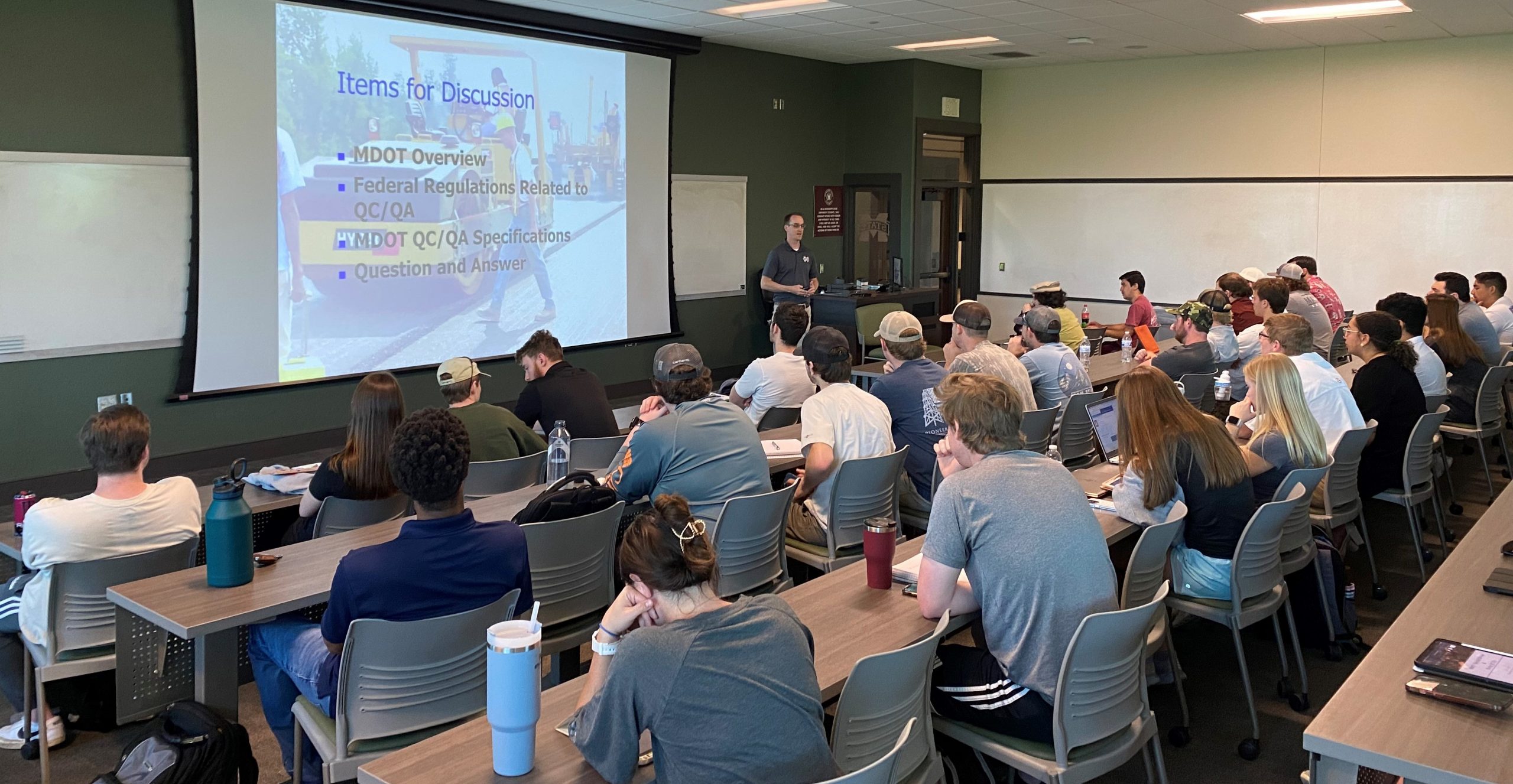(2023) Construction Materials Guest Lectures and Student Interactions – Starkville, MS