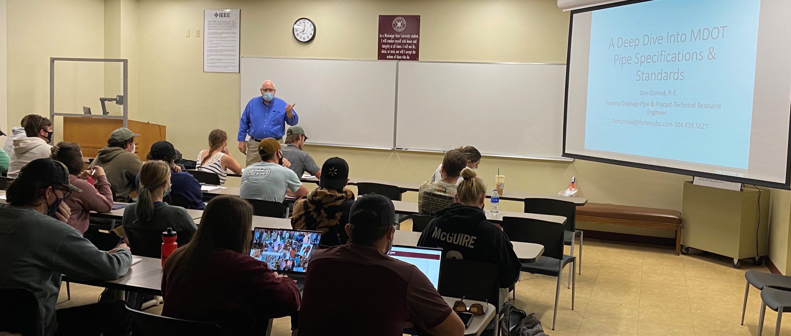 (2021) Forterra Pipe & Precast Guest Lecture – Starkville, MS