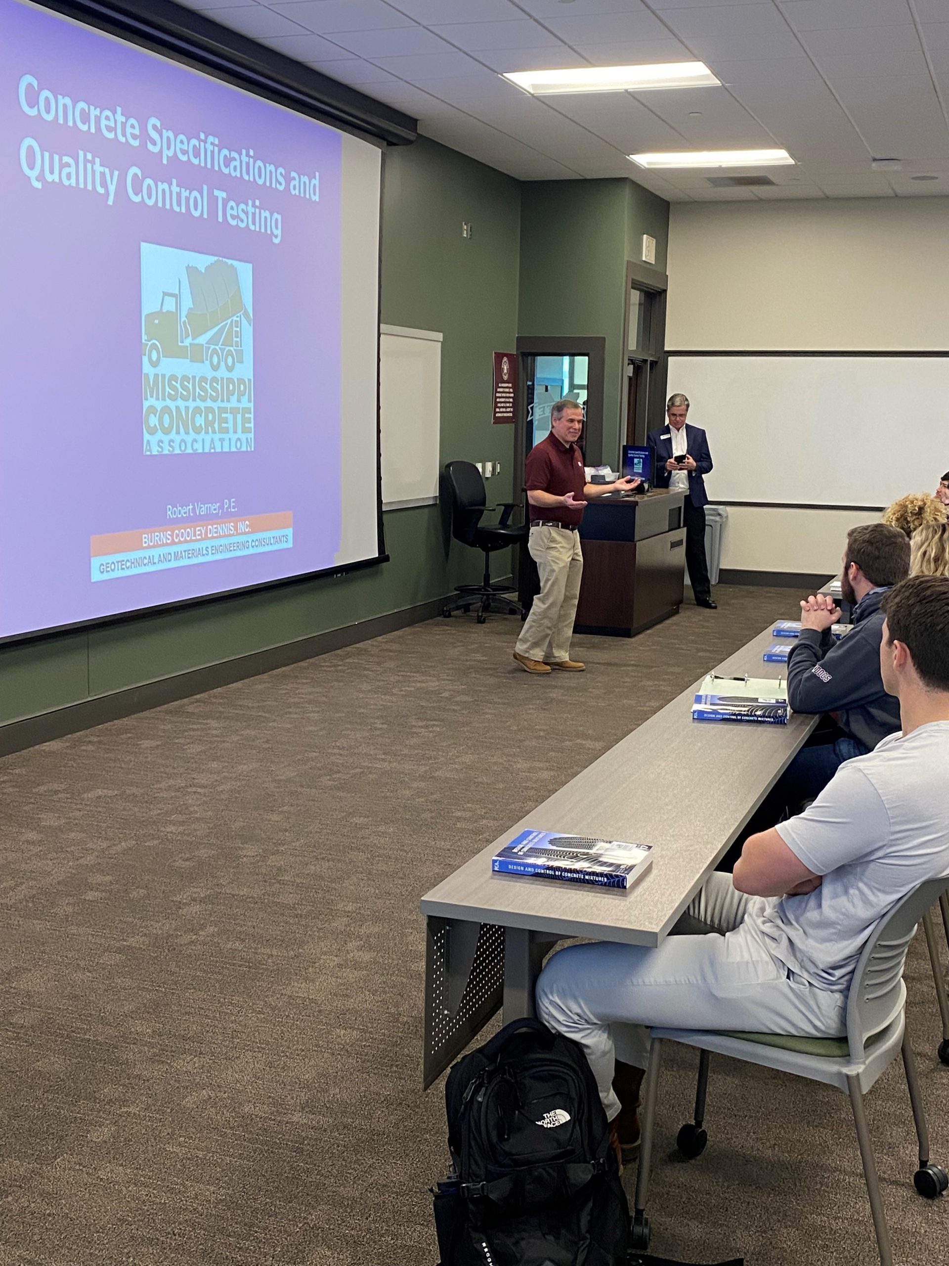 (2022) Construction Materials Guest Lectures and Student Interactions – Starkville, MS